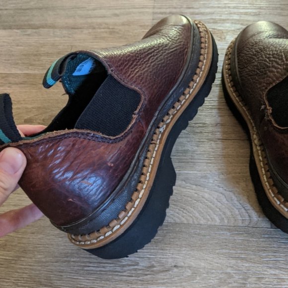 Georgia Giant Romeo Brown Women's Work Brown Leather Boot Romeo Boot Size 7 - Picture 6 of 10